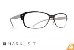 Titanbrille Markus T me2 238 in matt schwarz mit grauem Kunststoffbügel | Offensichtlich Berlin